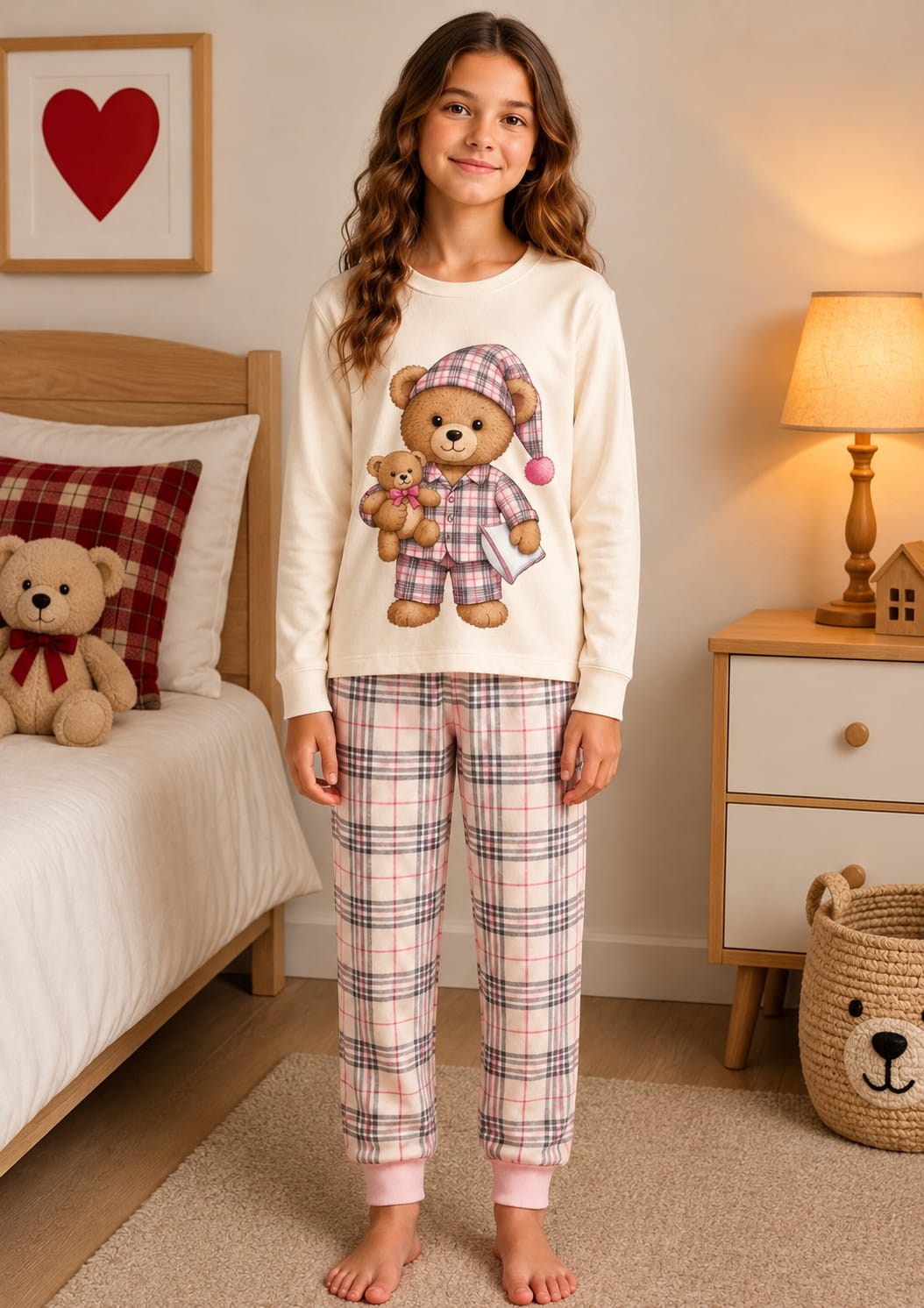 Pijama takımı kız ayıcık 