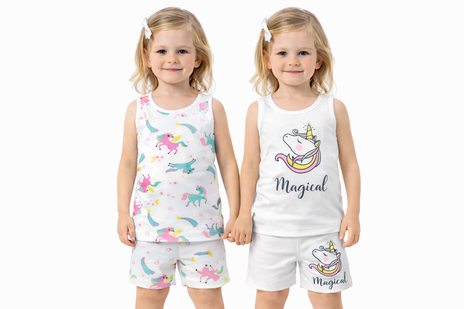 Unicorn Madrigal Kız Çocuk Atlet Boxer 2-9 Yaş Takım