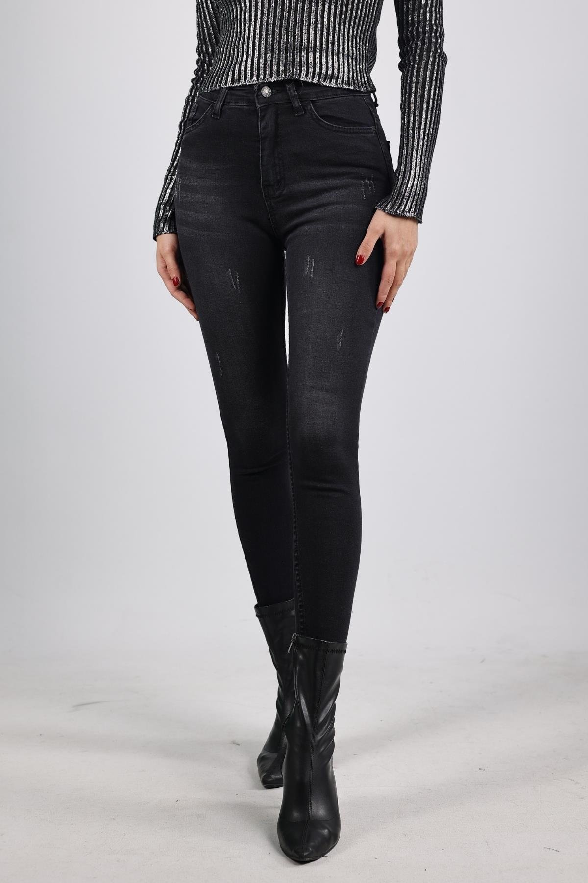 Z1464 KLS11 Klasik Denim Pantolon - Siyah