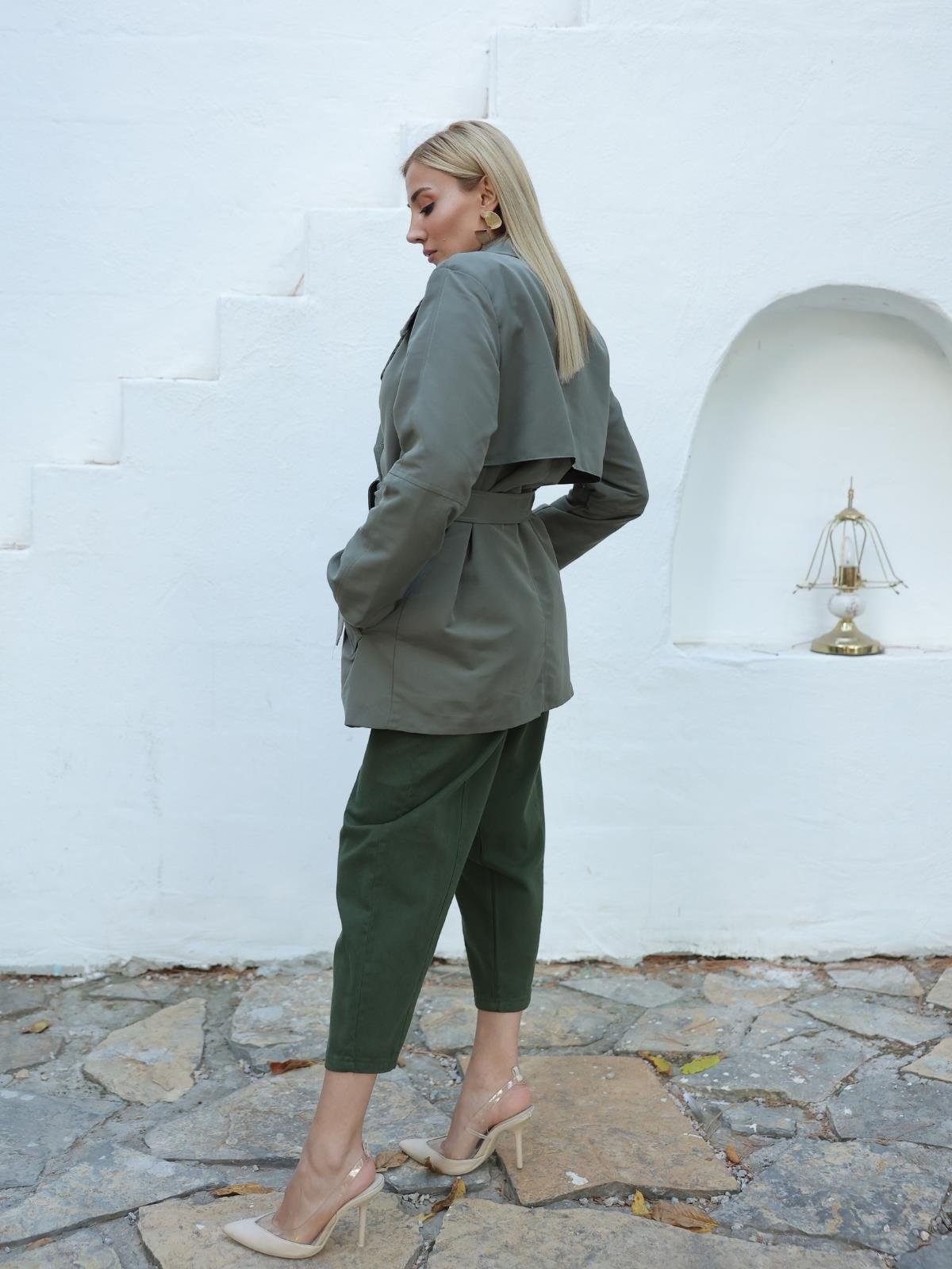 Z1867 38102 Trenchcoat - Haki