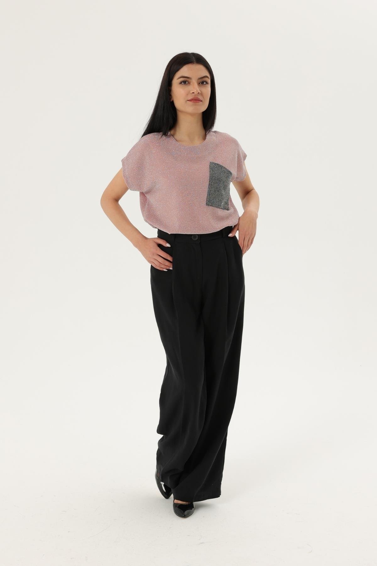 Z2017 51020 Tencel Pantolon - Siyah