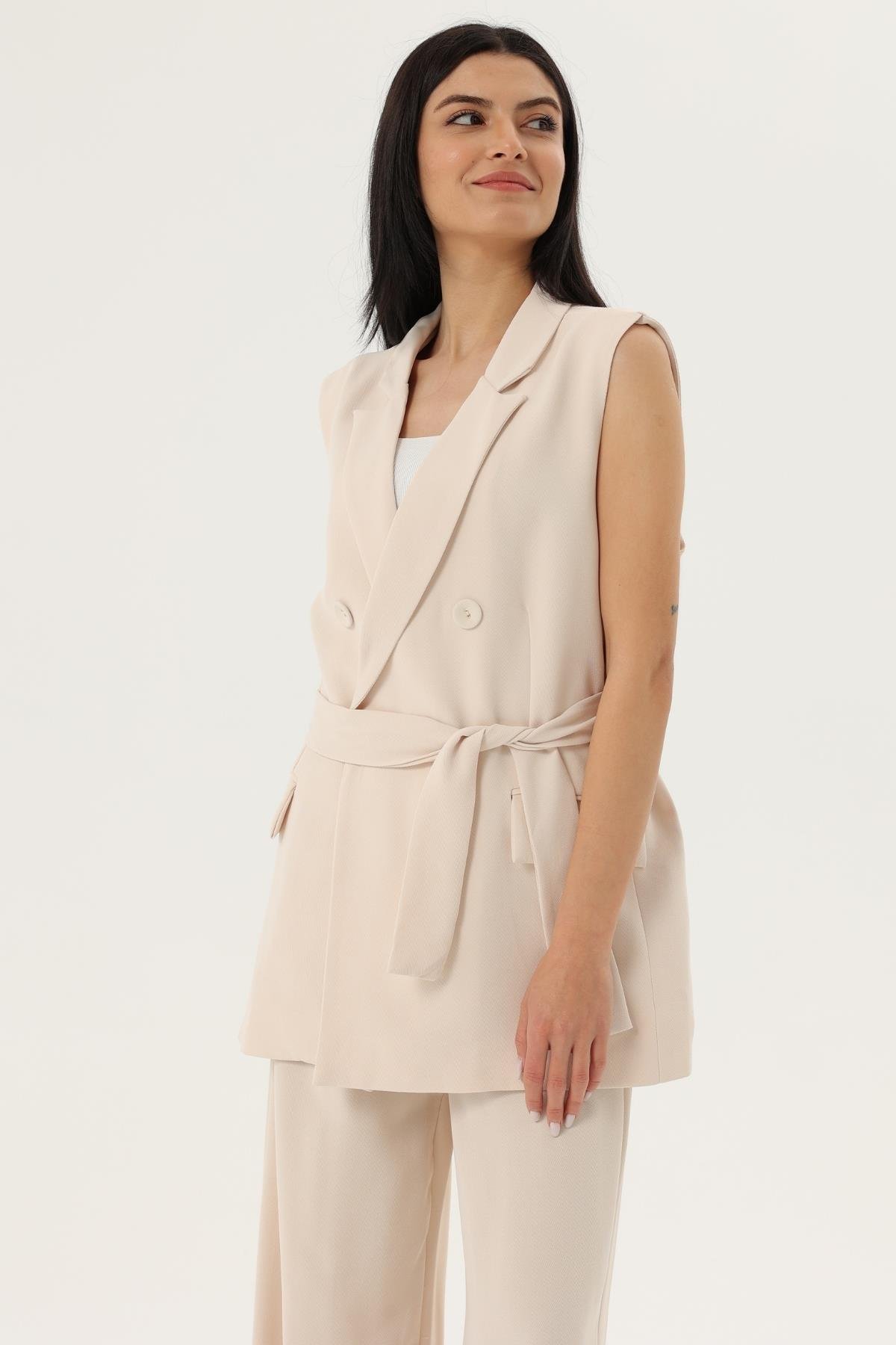 Z2020U 9413 Yelek - Taş