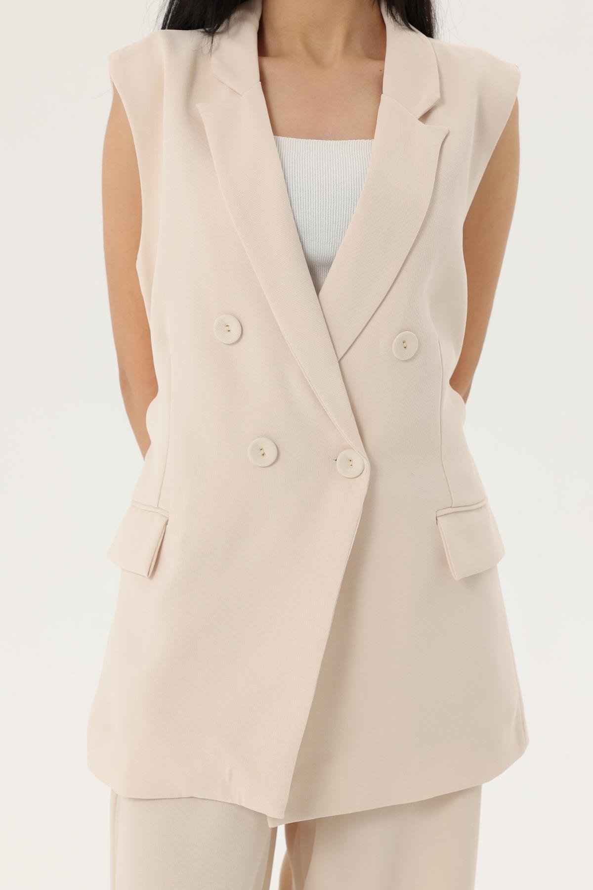 Z2020U 9413 Yelek - Taş