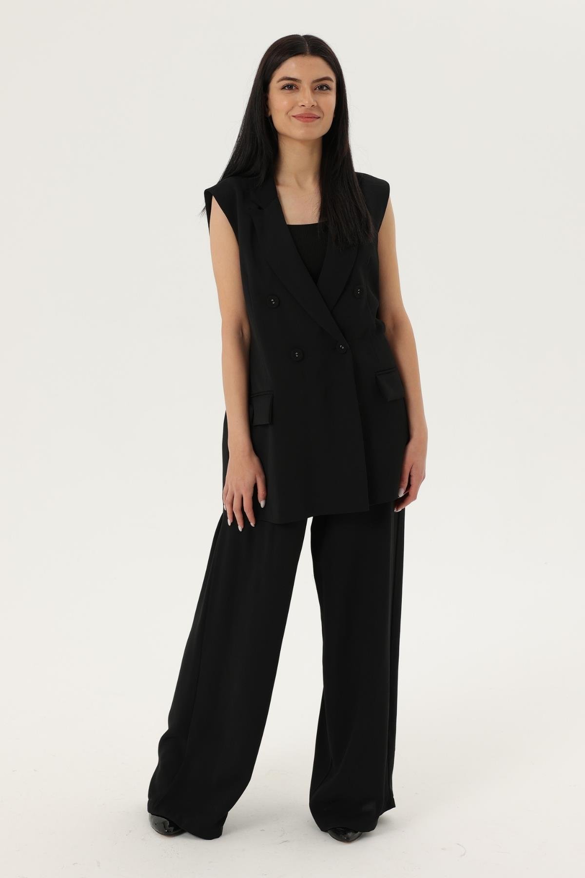 Z2021A 9413 Pantolon - Siyah