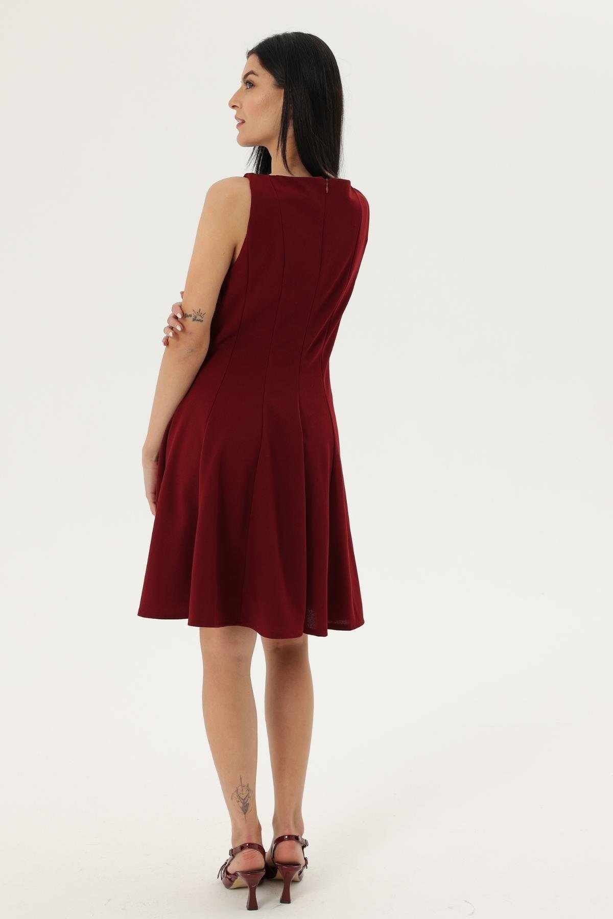 Z2050 3231 Elbise - Bordo