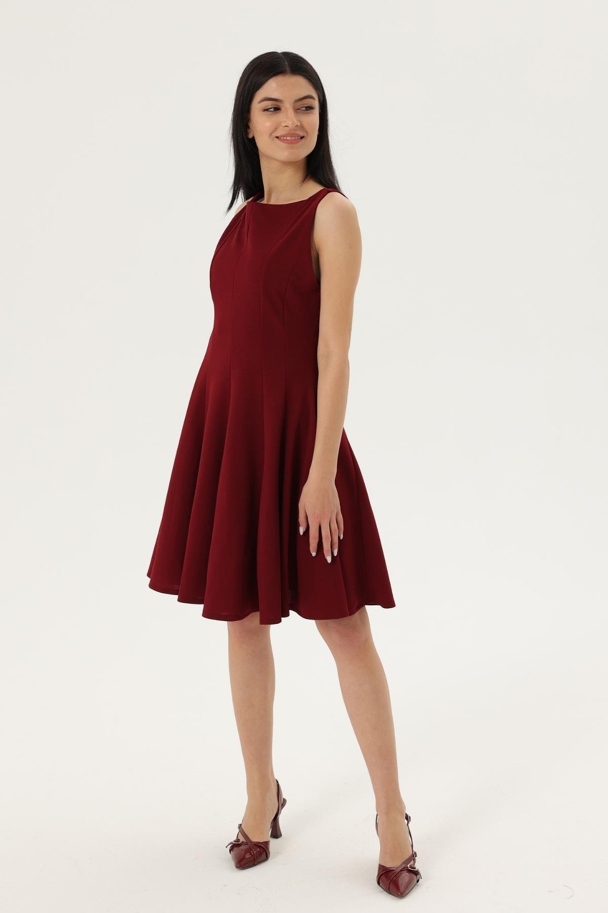 Z2050 3231 Elbise - Bordo