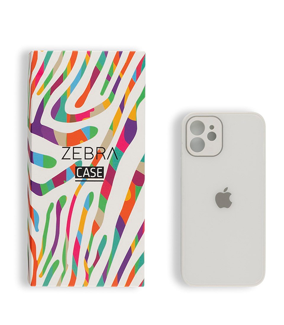 Iphone 12 Beyaz Glass Serisi Kılıf