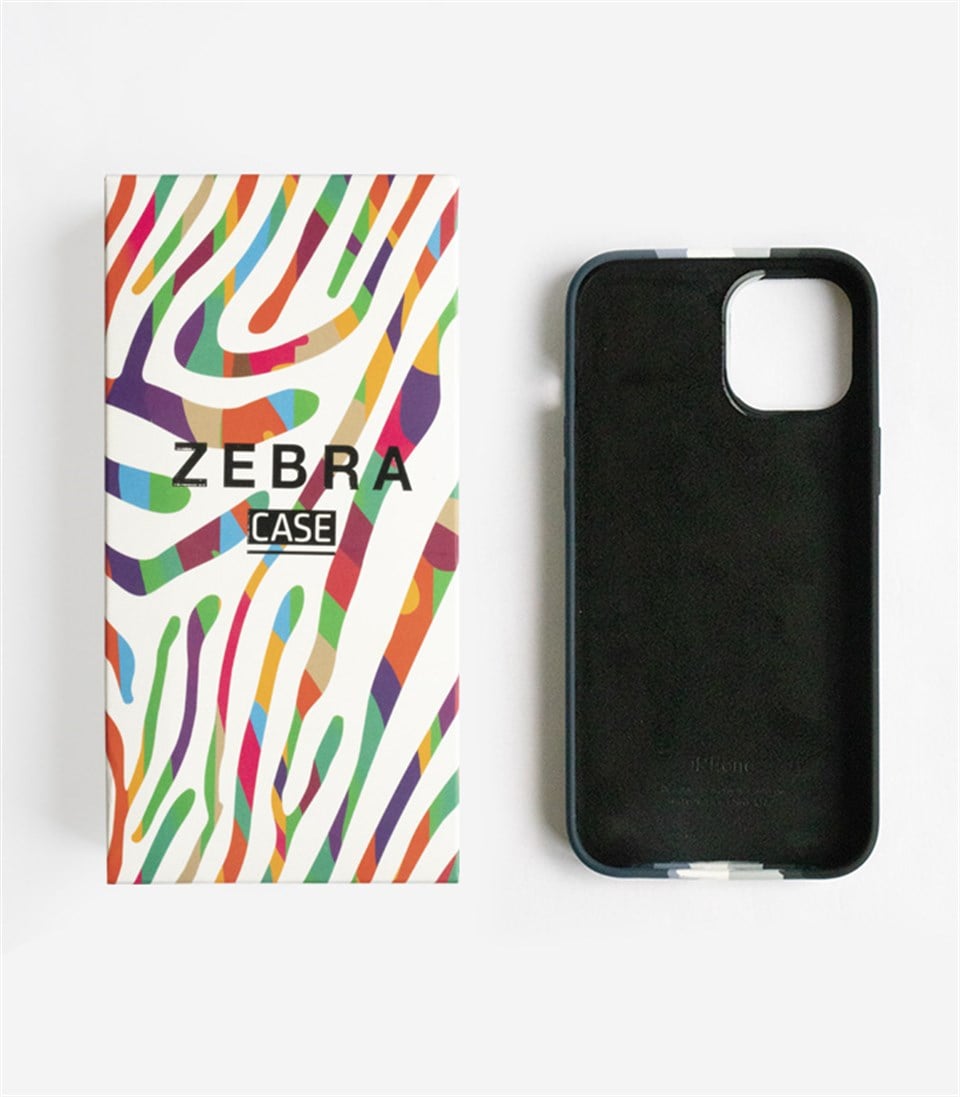 Iphone 12 Mini Rainbow Black Lansman Kılıf