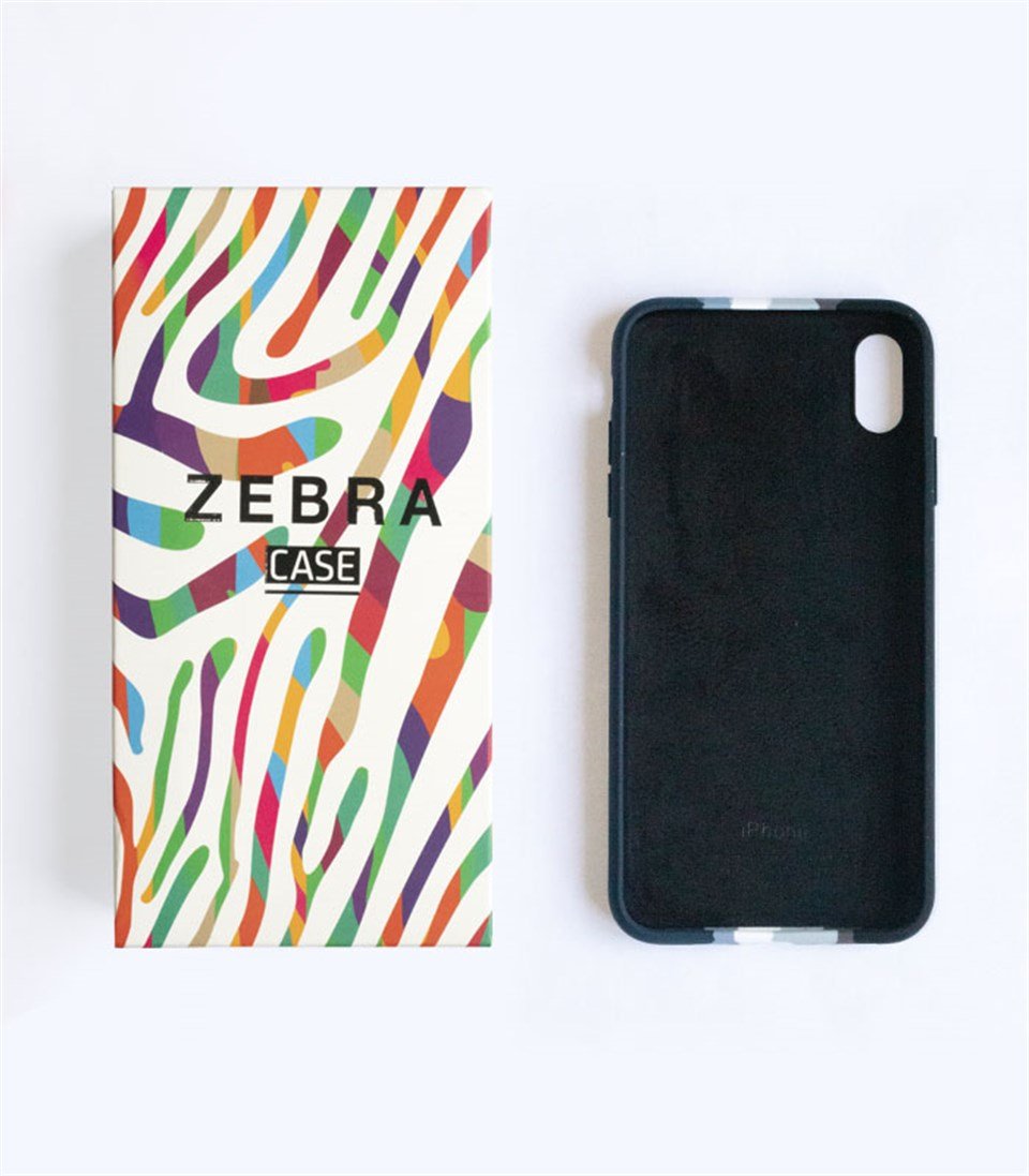Iphone Xs Max Rainbow Black Lansman Kılıf