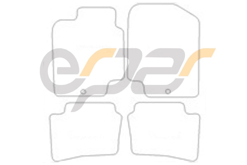 Hyundai i20 Kauçuk Paspas 2008-2014 Arası 
