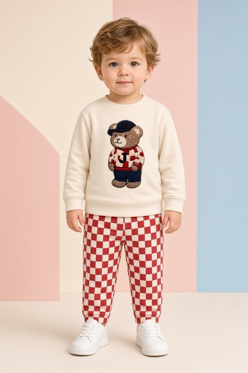J Bear Puch Sweatshirt - Pantolon Pinterest Takım - Kırmızı Dama