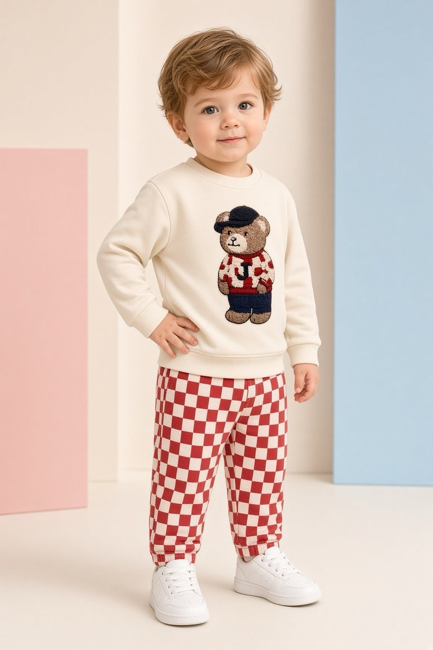 J Bear Puch Sweatshirt - Pantolon Pinterest Takım - Kırmızı Dama