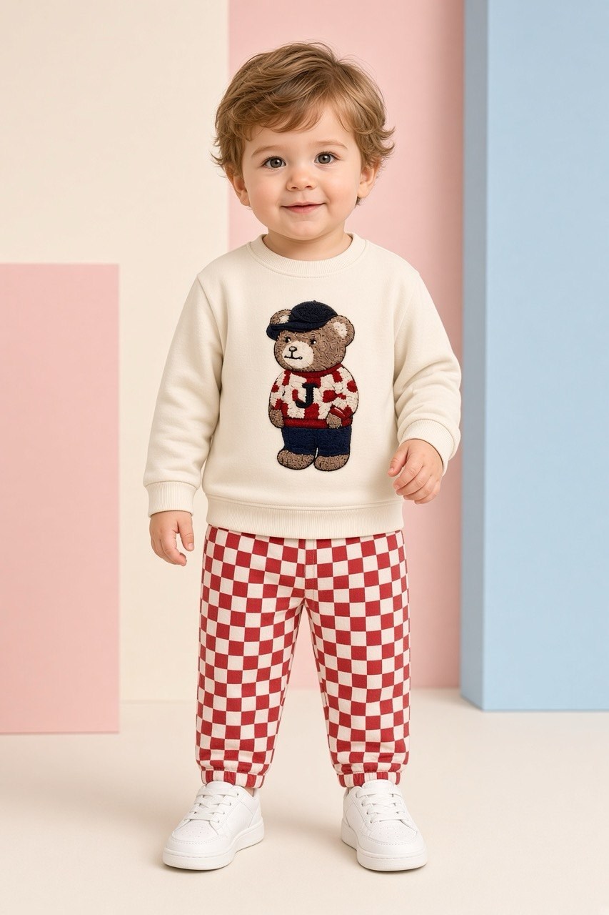 J Bear Puch Sweatshirt - Pantolon Pinterest Takım - Kırmızı Dama
