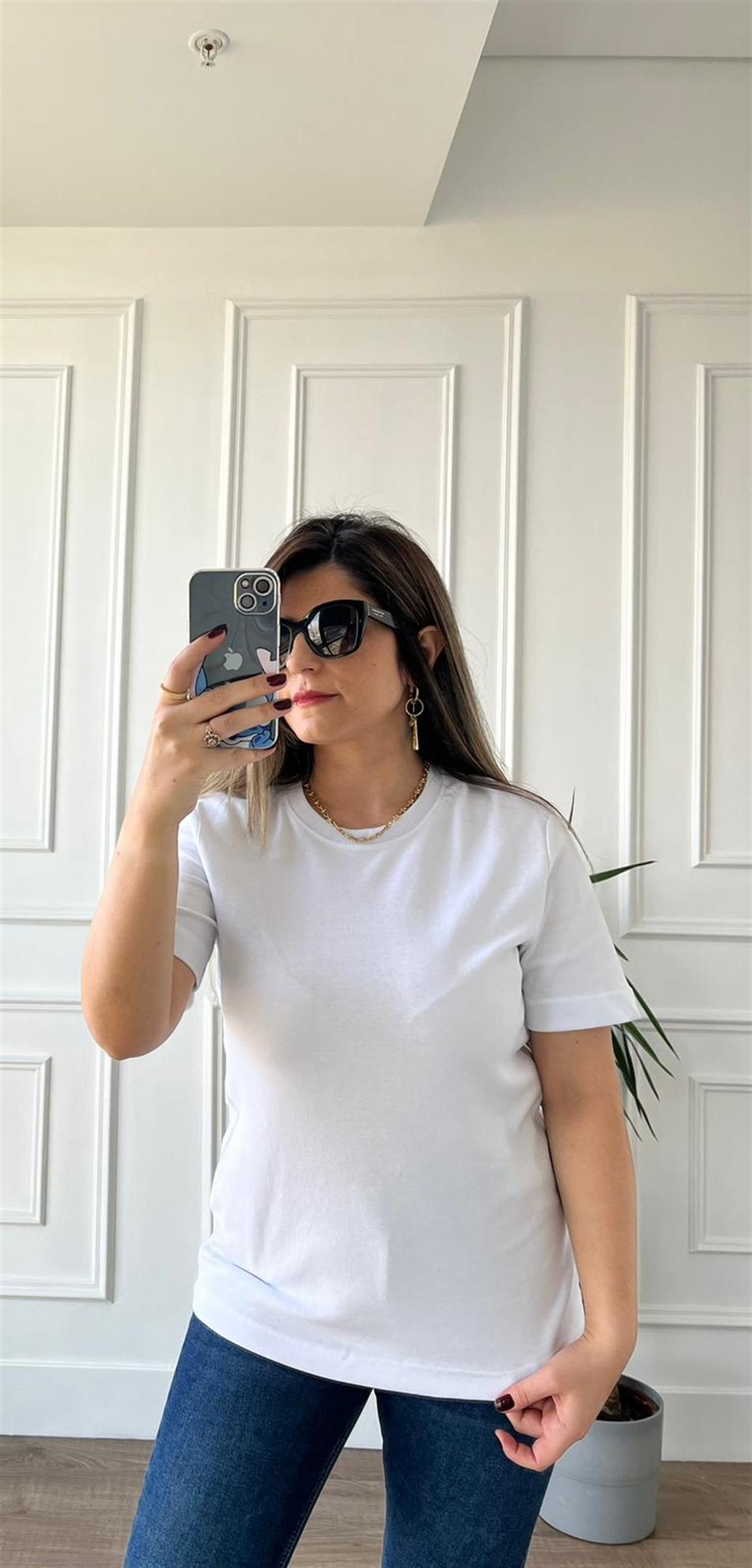 Beyaz Basic Tişört