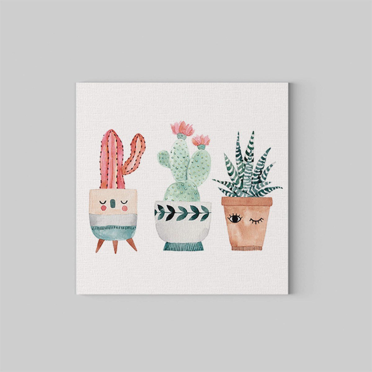 Cactus Kanvas Tablo