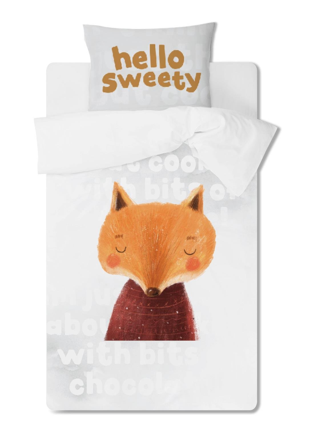  Sweety Orange Tek Kişilik Nevresim Takımı