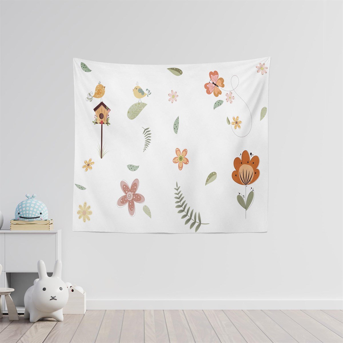 Many Flowers Duvar Örtüsü