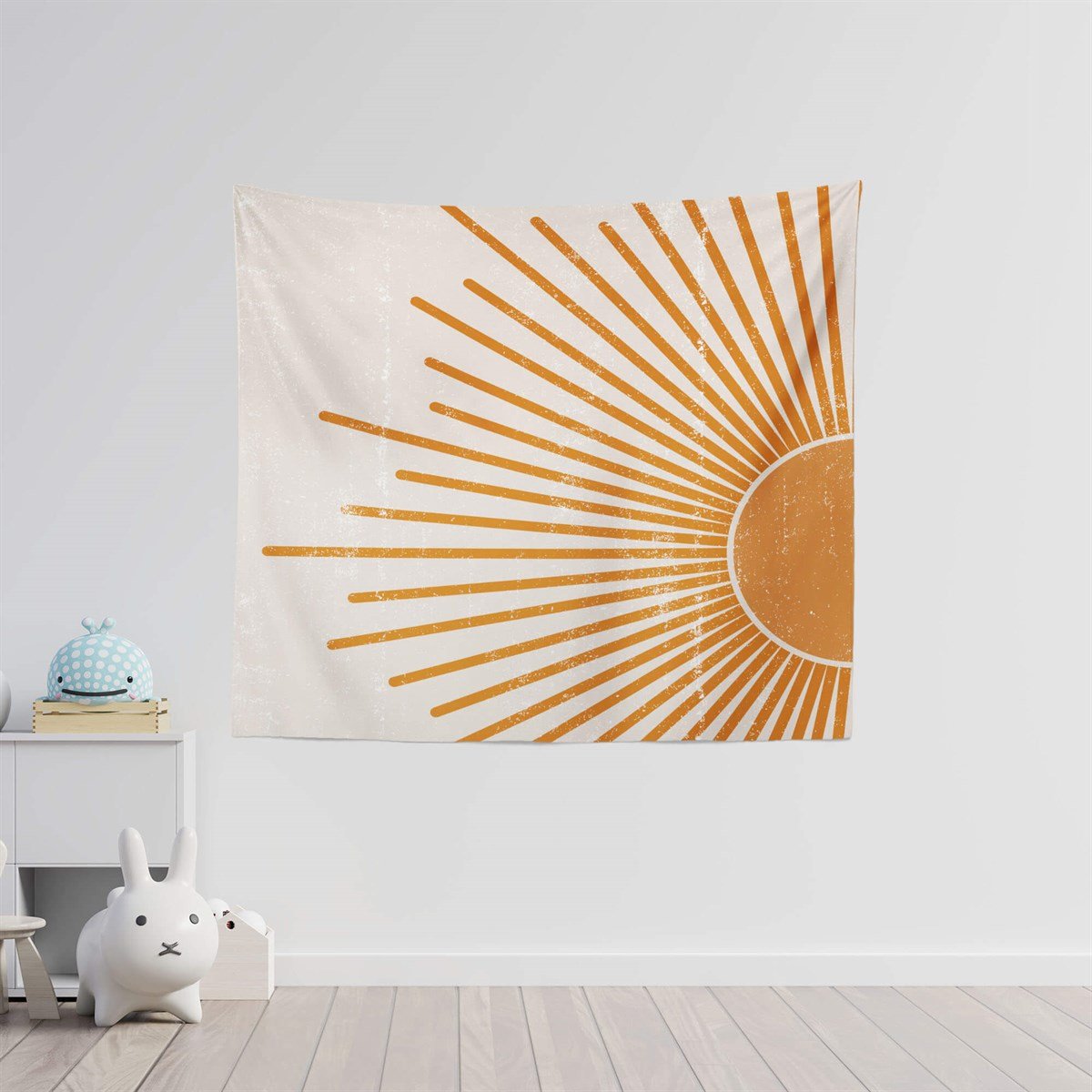 Retro Orange Duvar Örtüsü