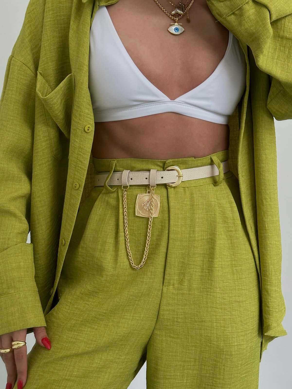 Mano Tokalı Krem Kemer