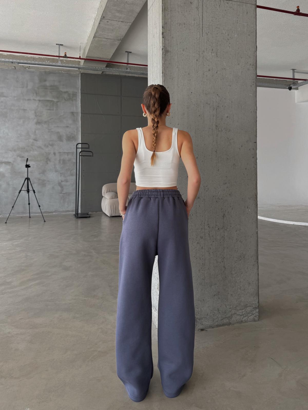 OW Baggy Oversize Antrasit Eşofman Altı
