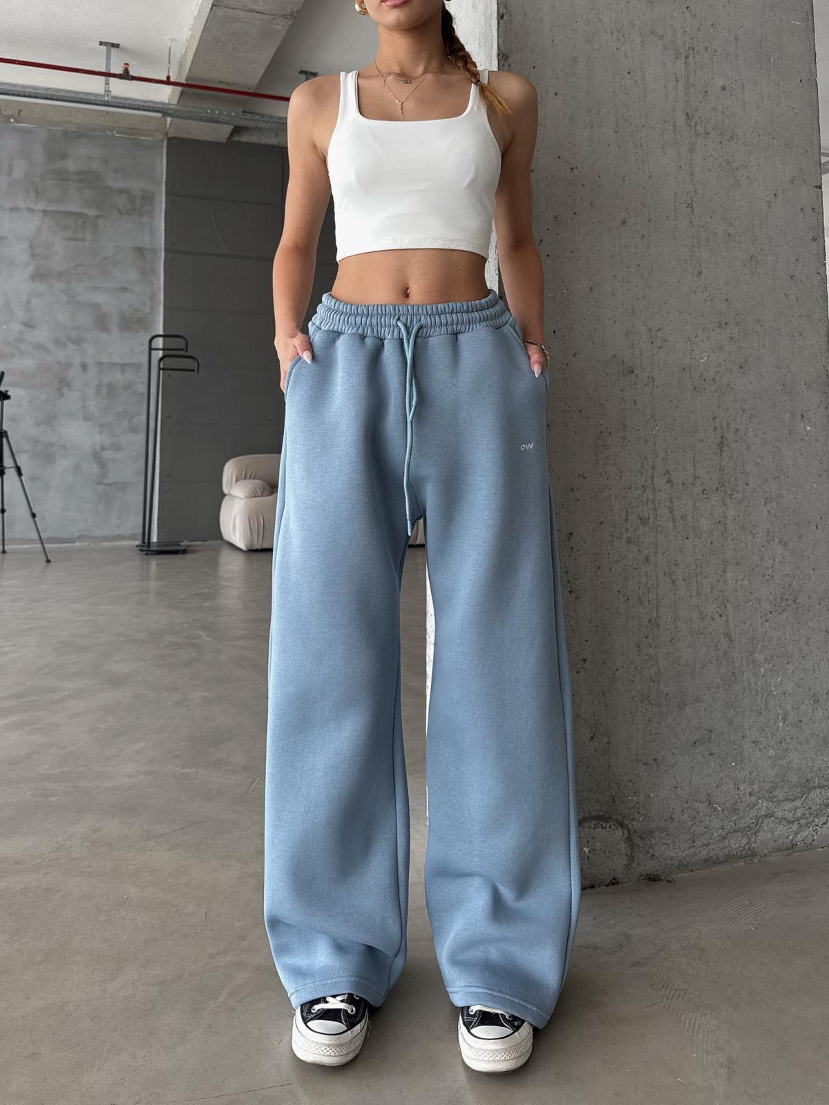 OW Baggy Oversize Bebe Mavi Eşofman Altı