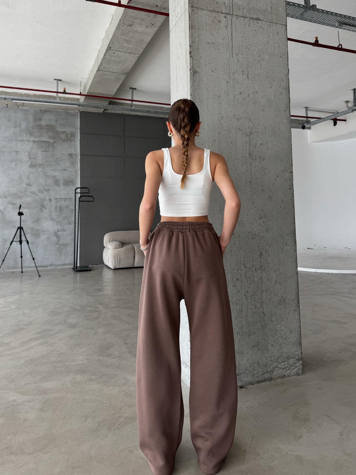 OW Baggy Oversize Kahve Eşofman Altı