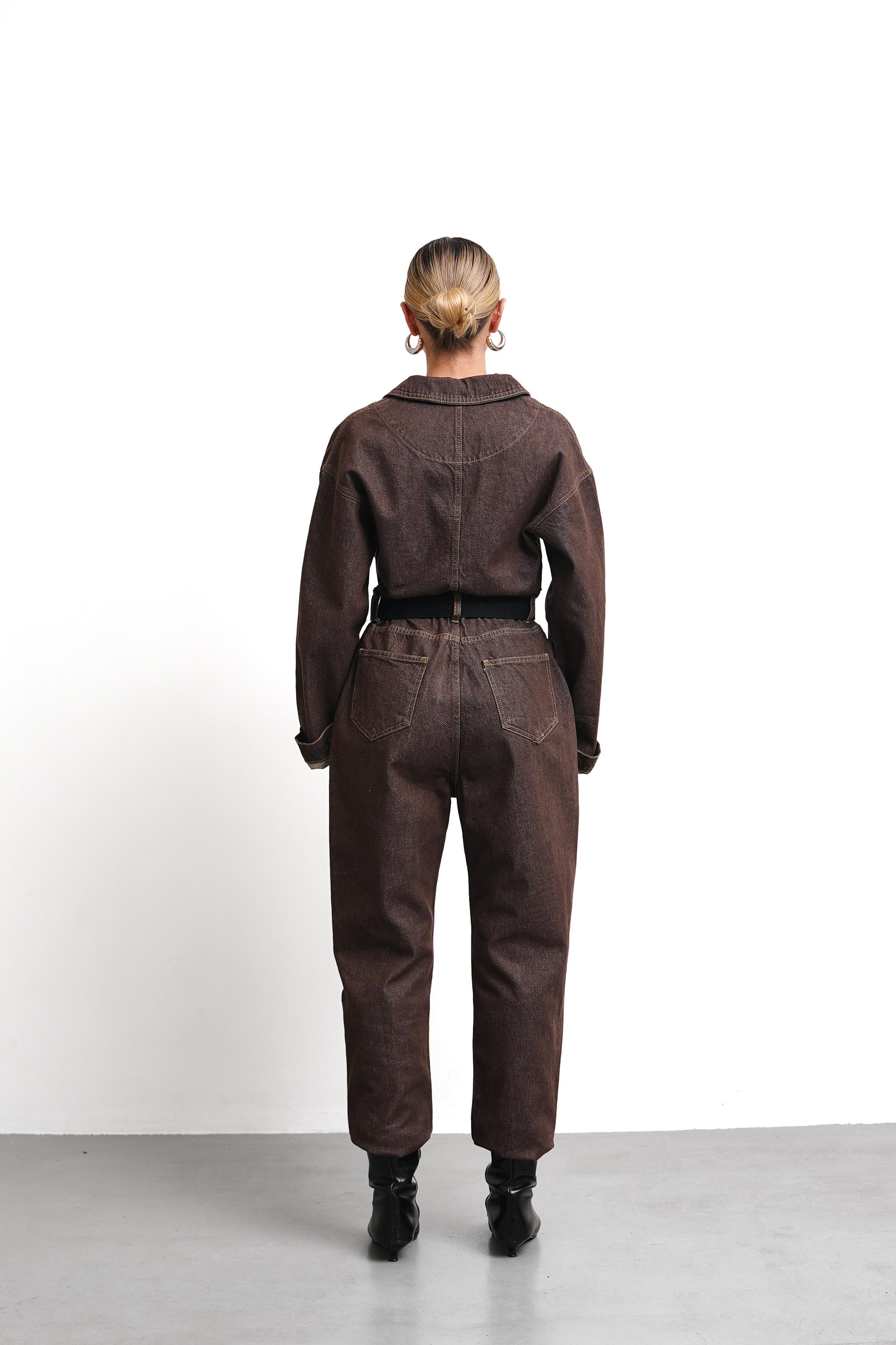 THEOW Yohana Denim Kahve Tulum