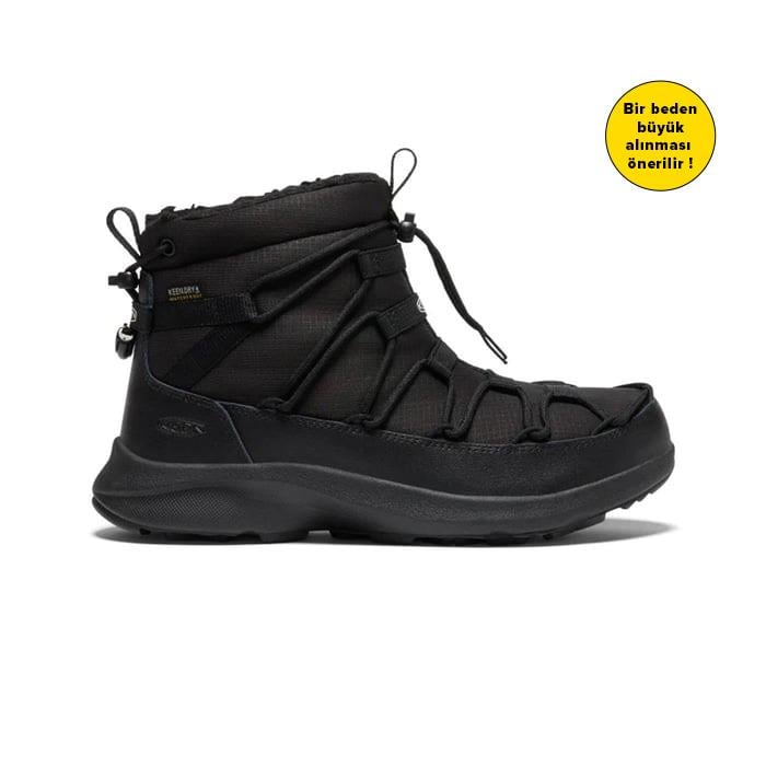 UNEEK SNK CHUKKA 2 WP W-TRiPLE BLACK/BL - Su Geçirmez Kadın Kar Botu - Siyah