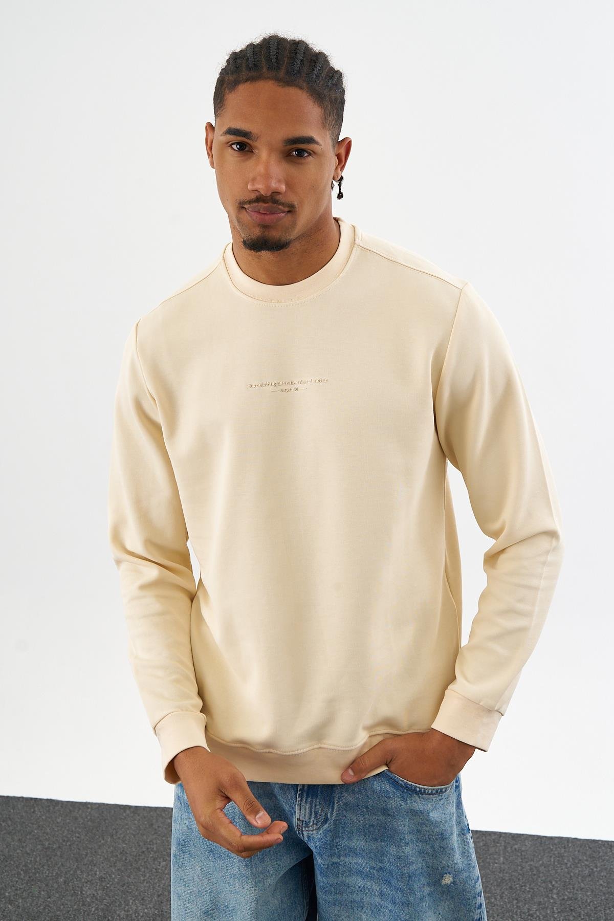 DF ENJEKSİYON SWEAT-2017 - BEJ