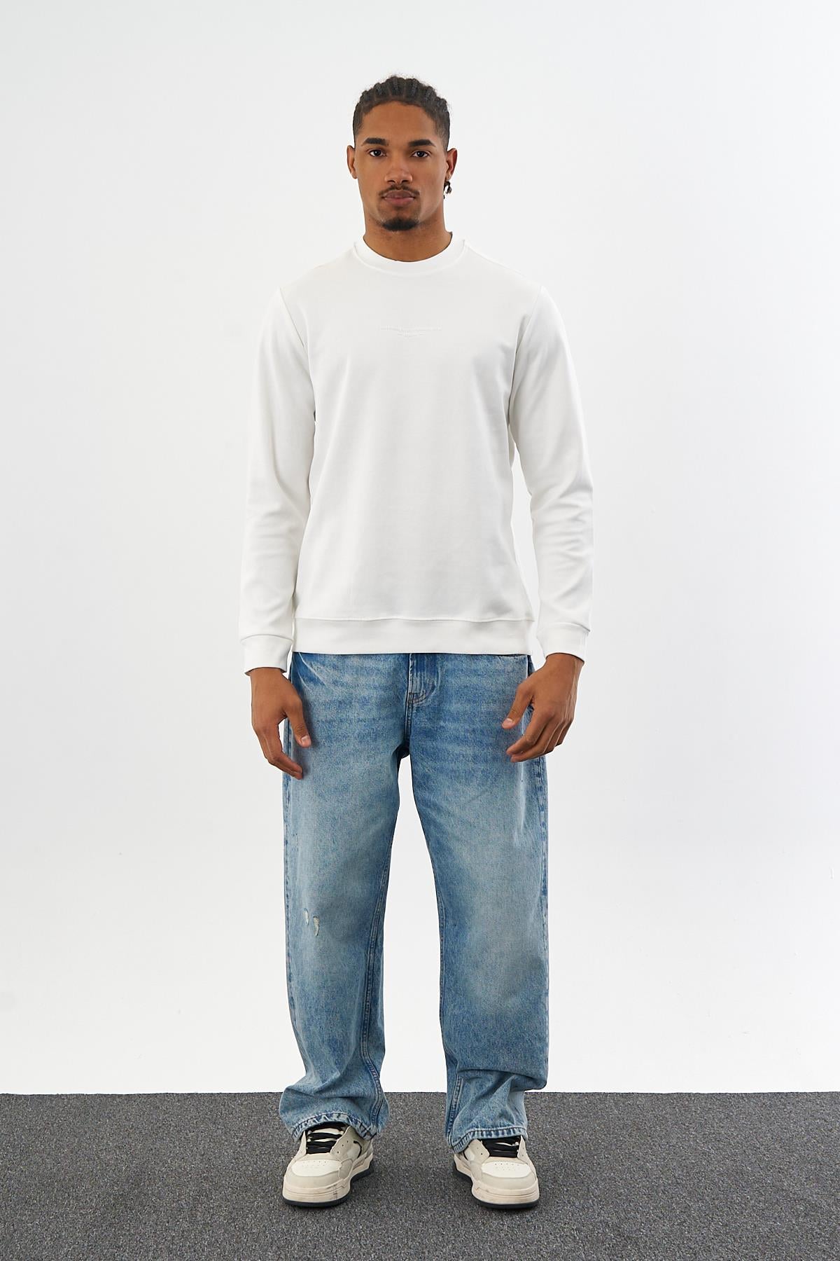 DF ENJEKSİYON SWEAT-2017 - BEYAZ