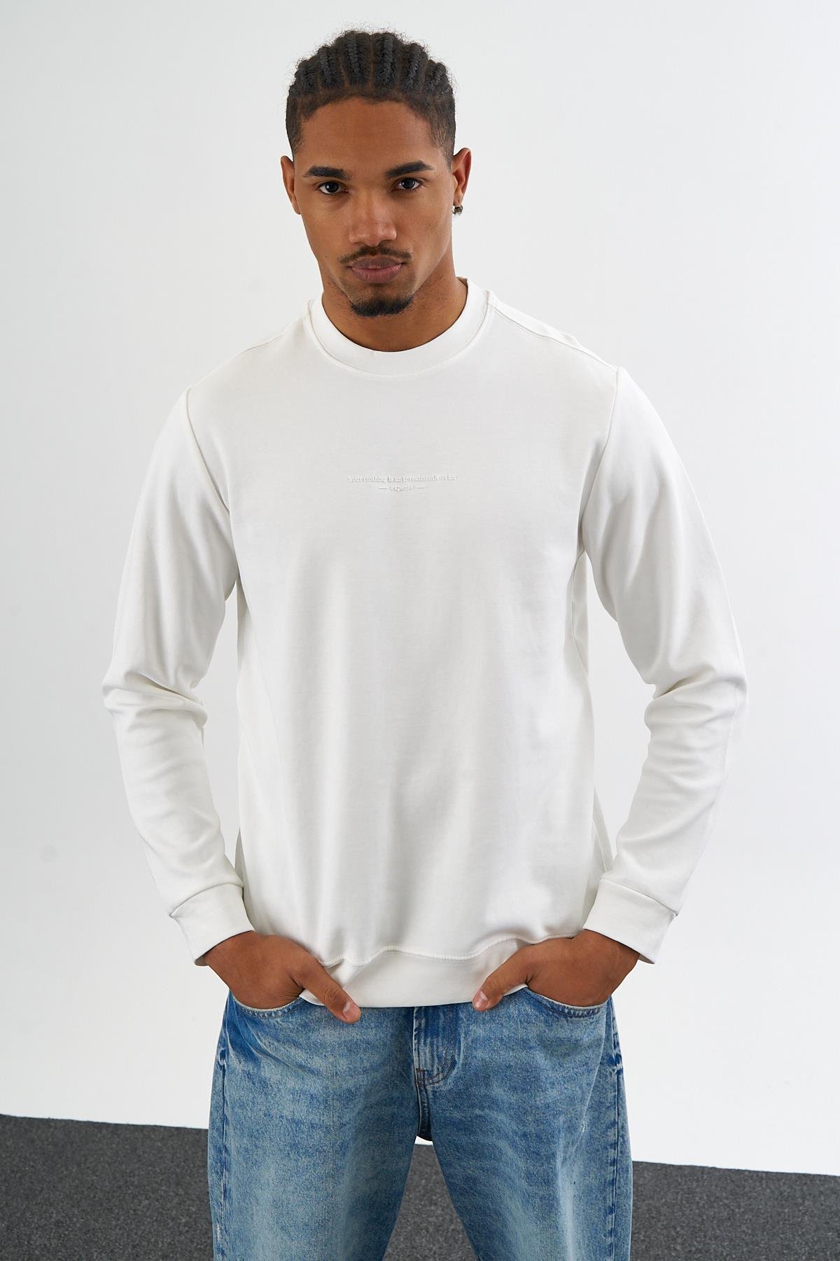 DF ENJEKSİYON SWEAT-2017 - BEYAZ