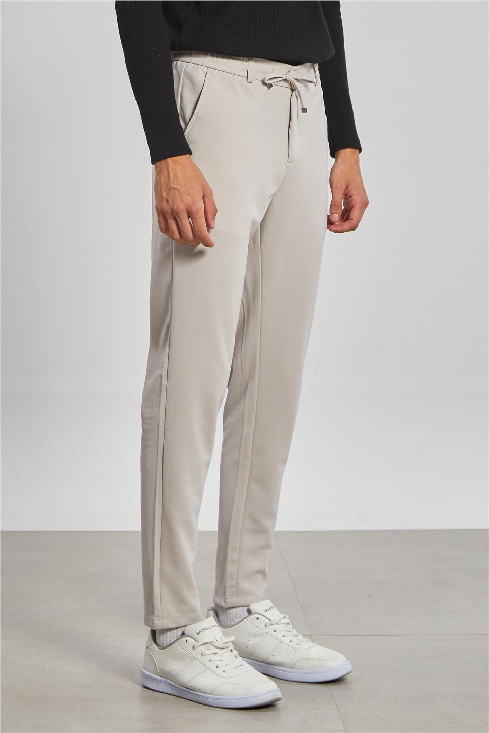 Fleto cep jogger pantolon-7002 - Taş