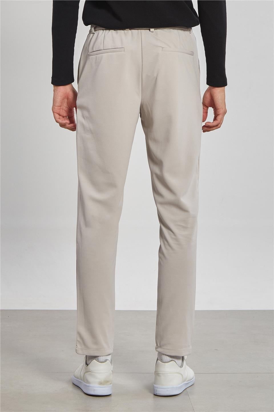 Fleto cep jogger pantolon-7002 - Taş