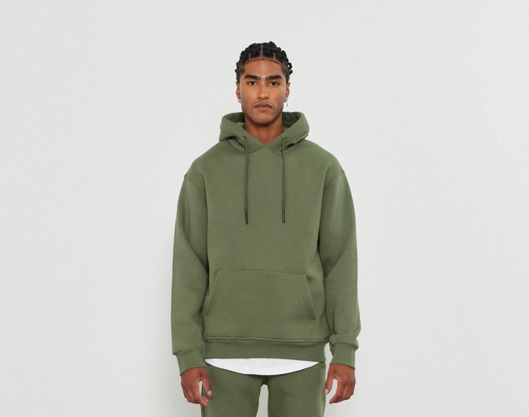 KANGURU CEPLİ KAPŞONLU SWEATSHIRT-2002 - HAKİ