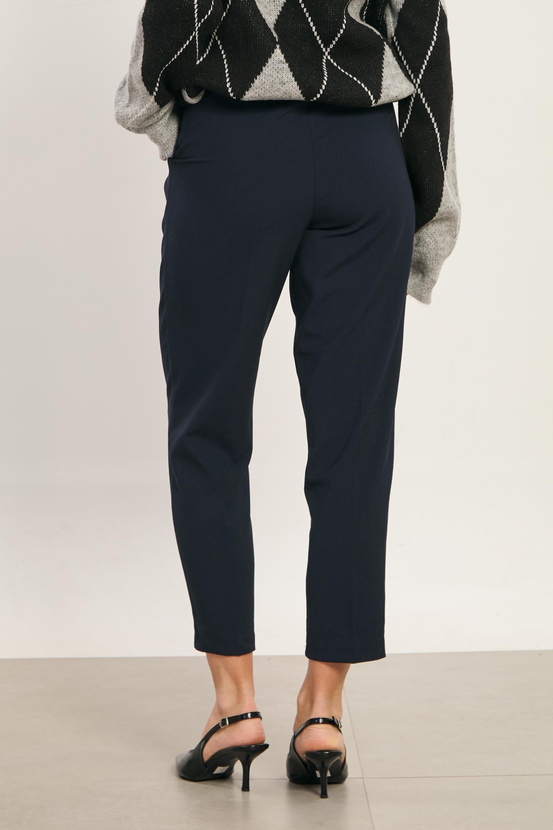 Kemerli pantolon-3965 - Lacivert