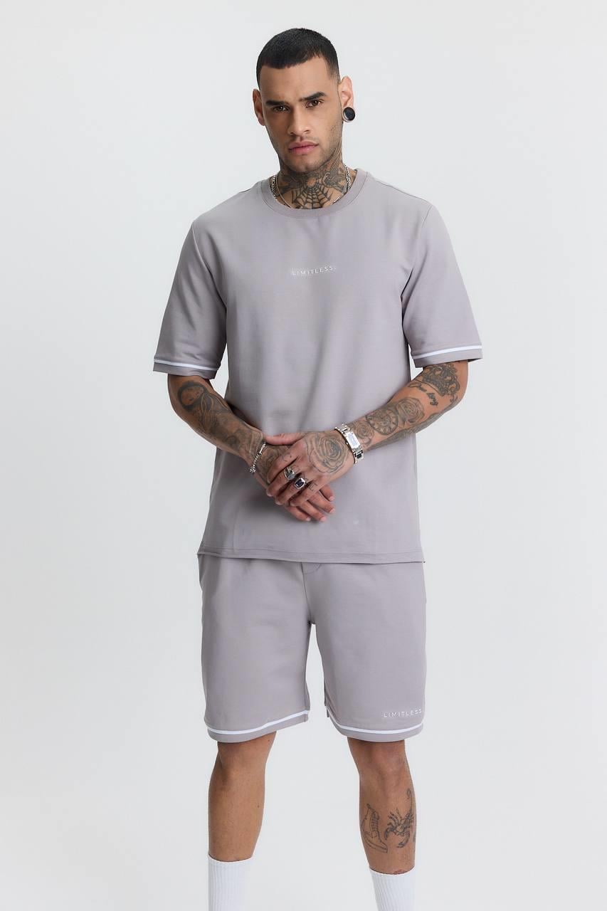 LMTLESS T-SHIRT-5013 - BOYALI GRİ
