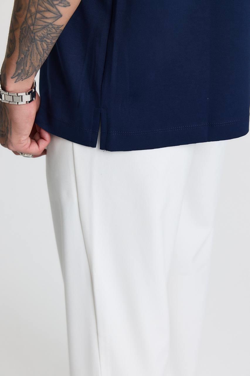 OYSHO BASIC T-SHIRT-5004 - LACİVERT