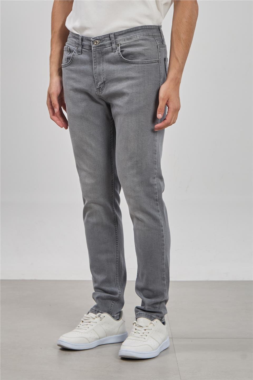 PABLO-Regular fit pantolon-5141 - Gri