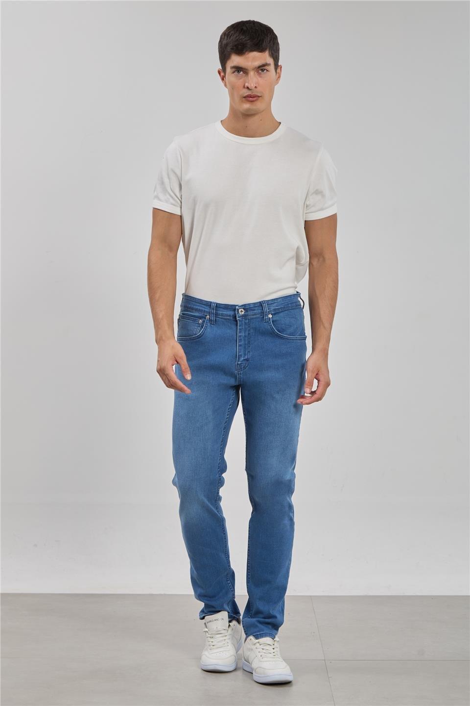 PABLO-Regular fit pantolon-5141 - Mavi