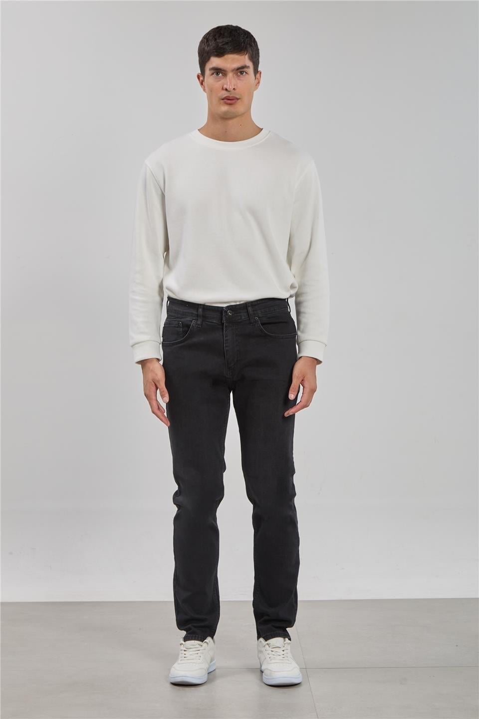 PABLO-Regular fit pantolon-5141 - Siyah