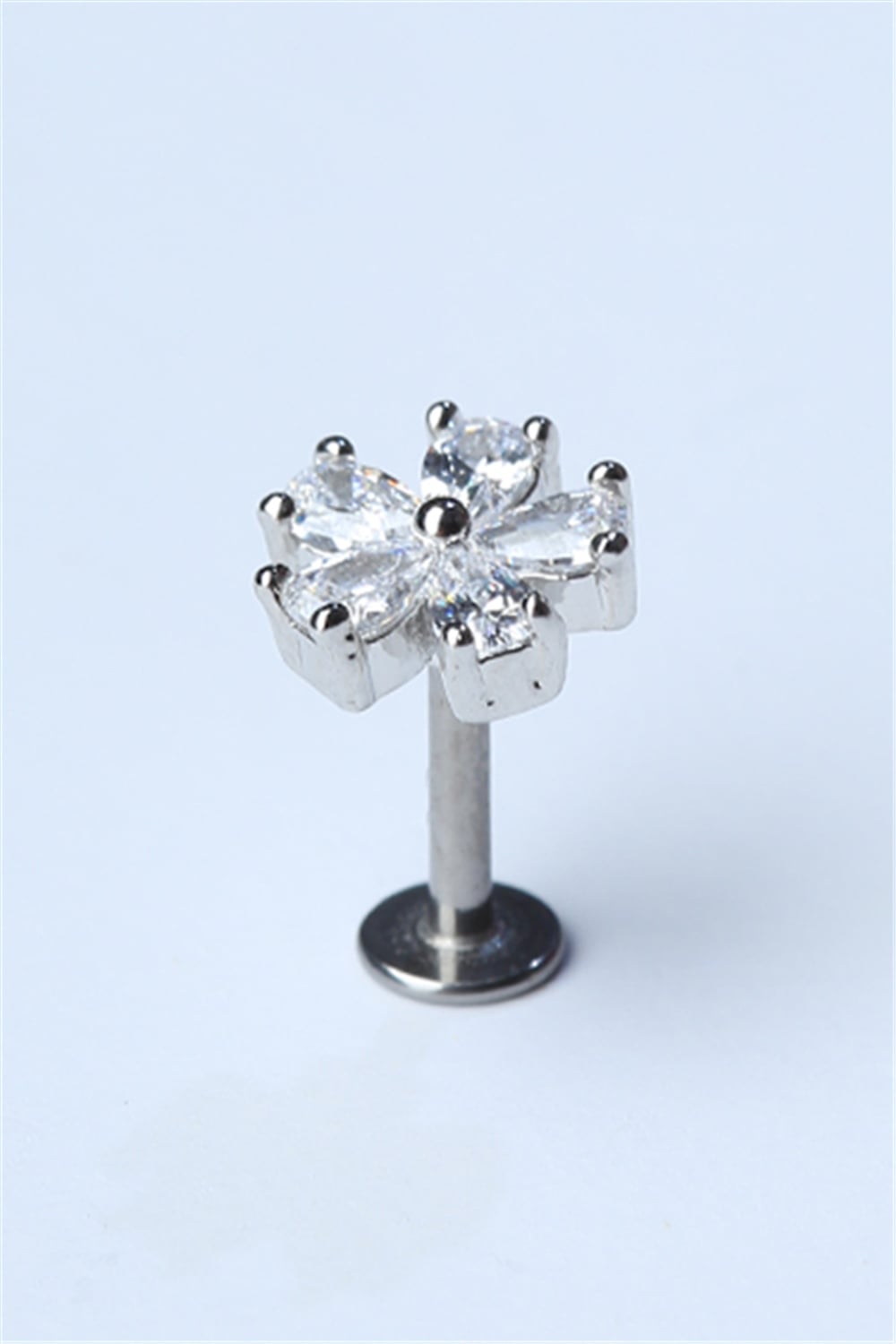 5 Damla Çiçek Silver Piercing