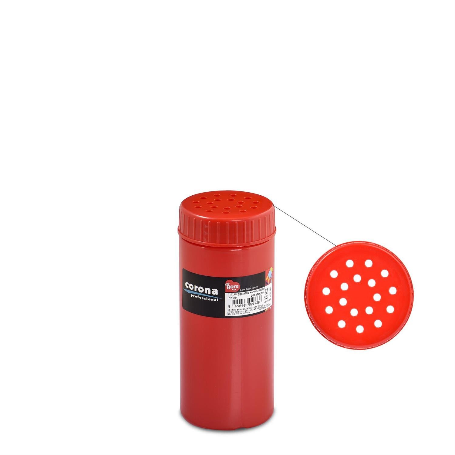 Baharatlık Şişe Geniş Kapaklı 450 ml Kırmızı BO2178