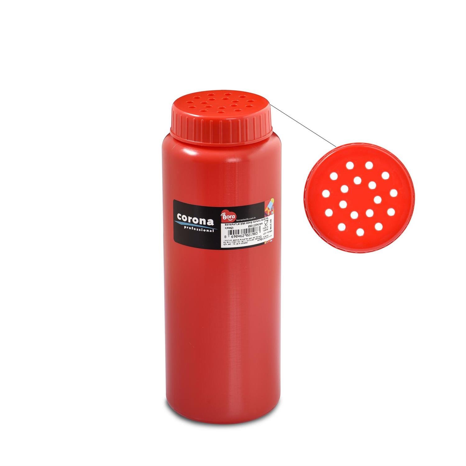 Baharatlık Şişe Geniş Kapaklı 950 ml Kırmızı BO2198