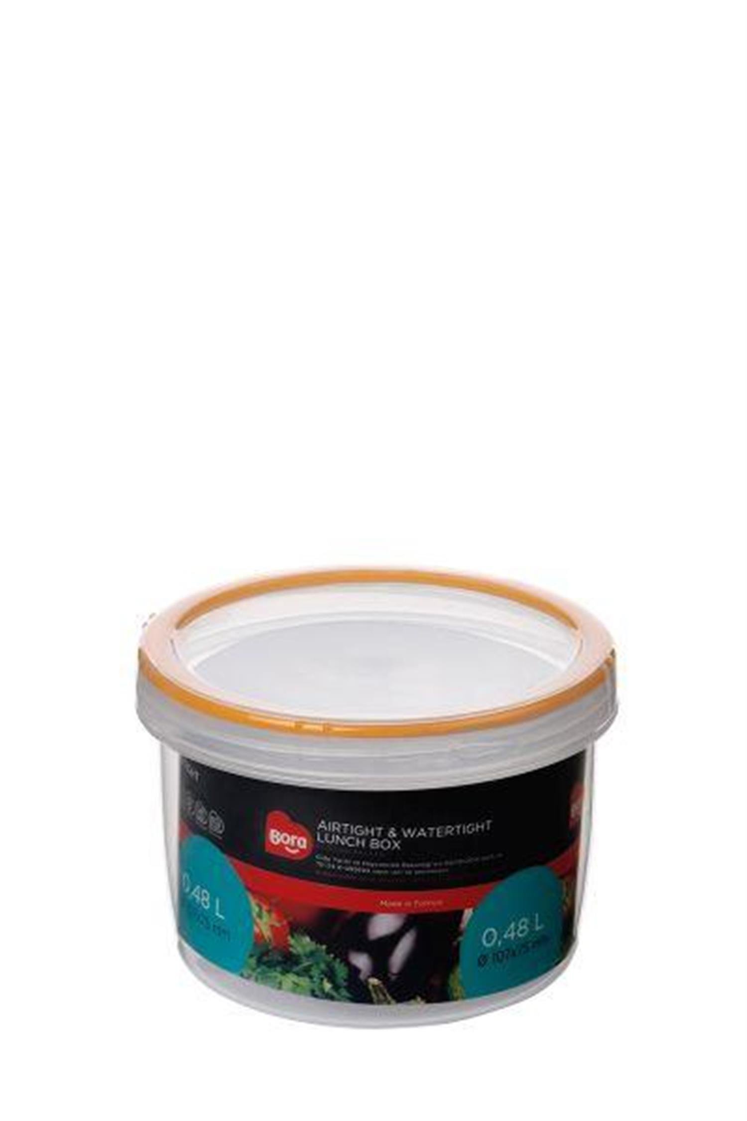 Bora Plastik Contalı Vidalı Saklama Kabı No:4 - 0,48 Lt