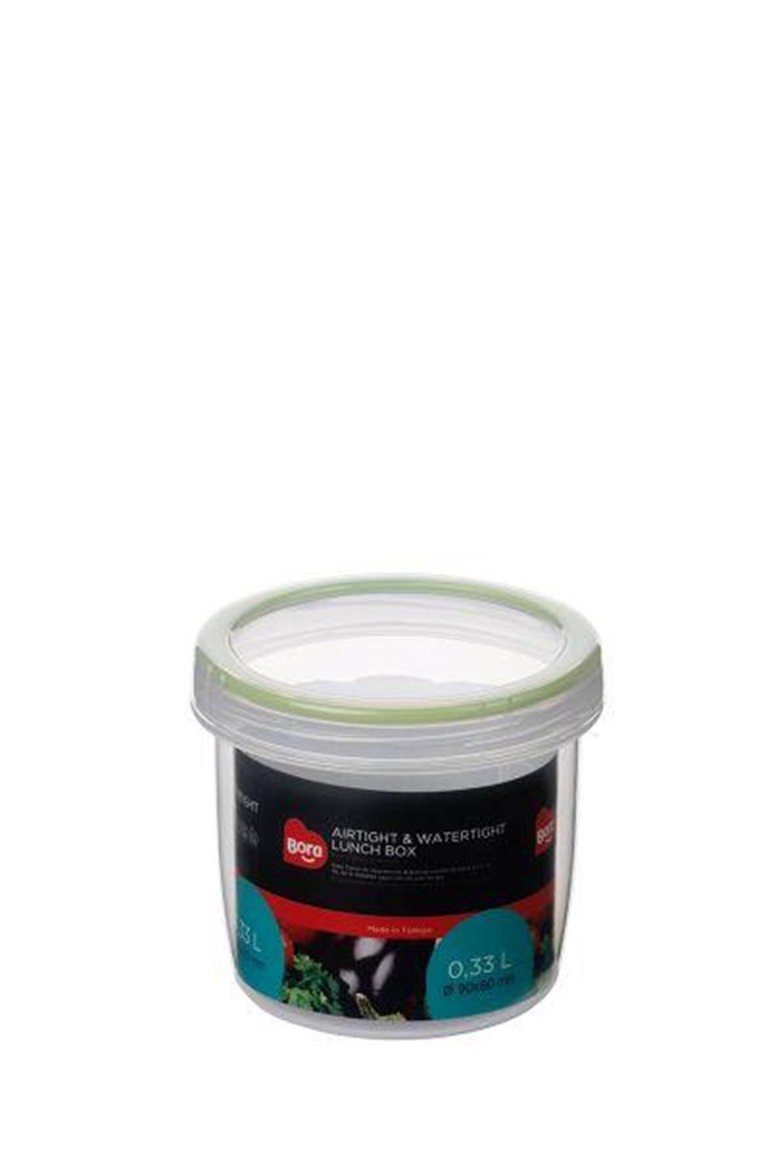 Bora Plastik Contalı Vidalı Saklama Kabı No:2 - 0,33 Lt