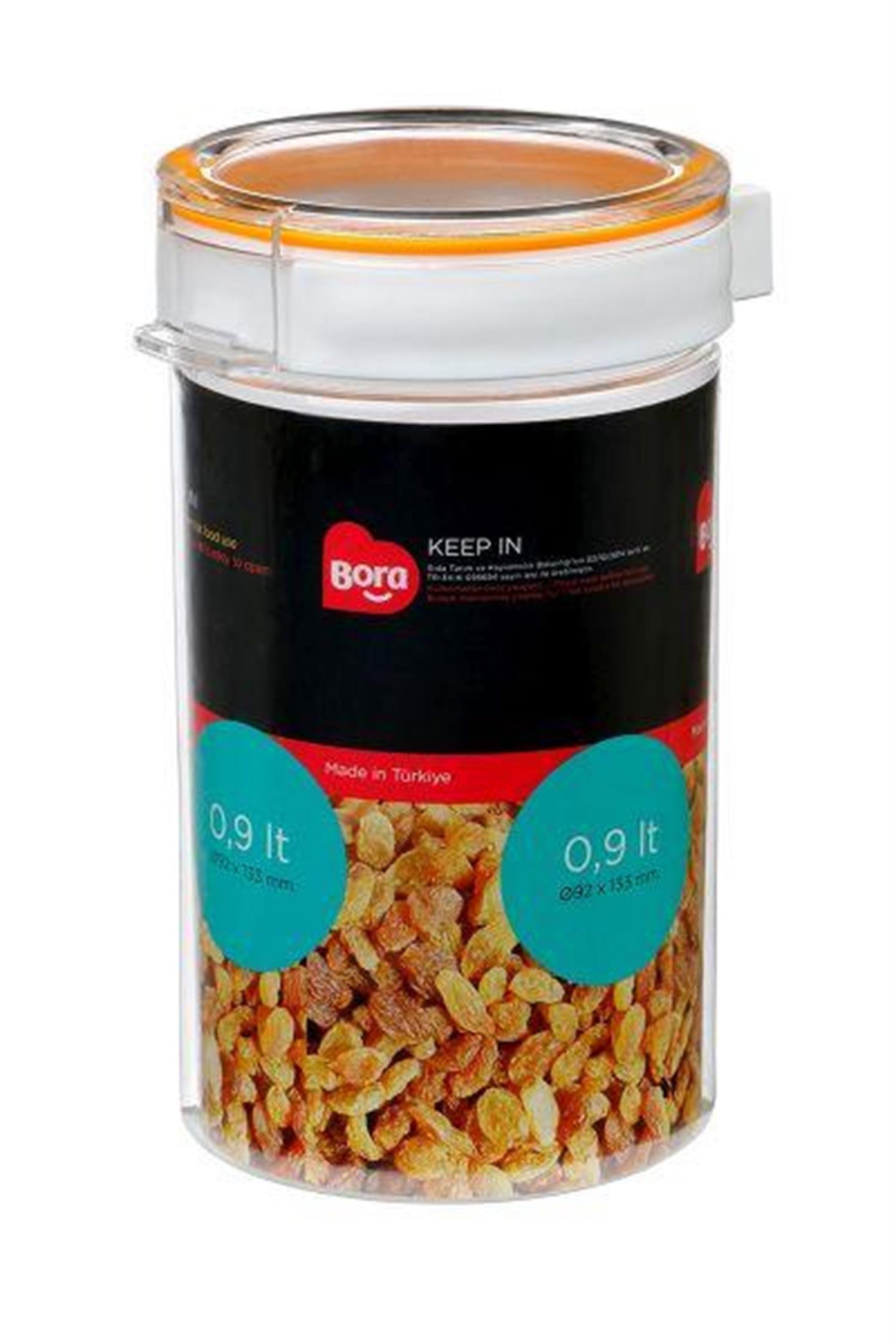 Bora Plastik Pet Yuvarlak 89mm No:3 - 0,9 Lt BO2222