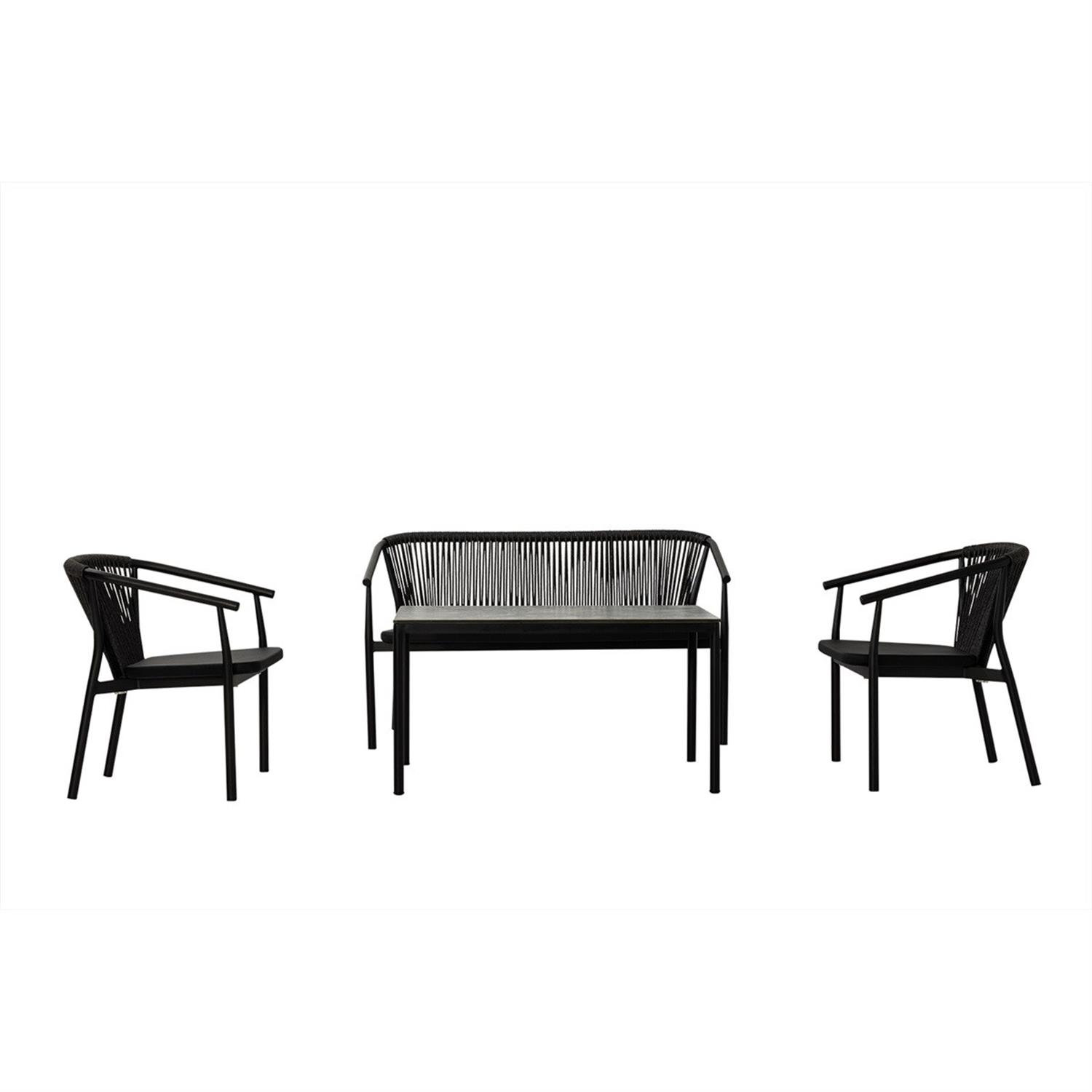 Como Balcony Set Plus Cushıon 2+1+1+Ct