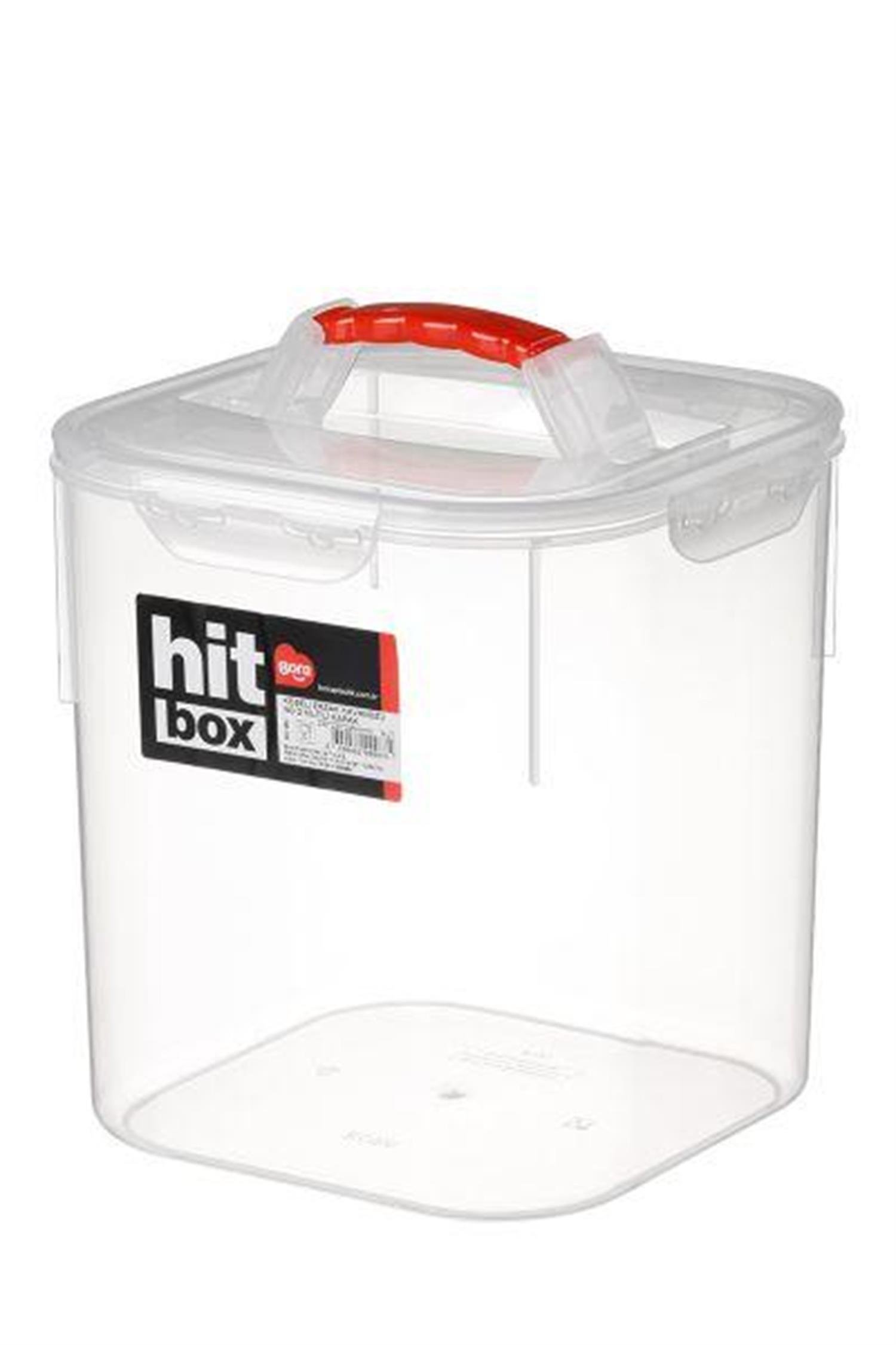 Hit Box Köşeli Erzak Kavanozu No:2 - 9 Lt