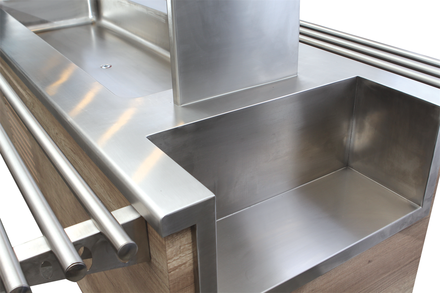 Krompres Ahşap Kaplamalı Salata Bar WSB-250