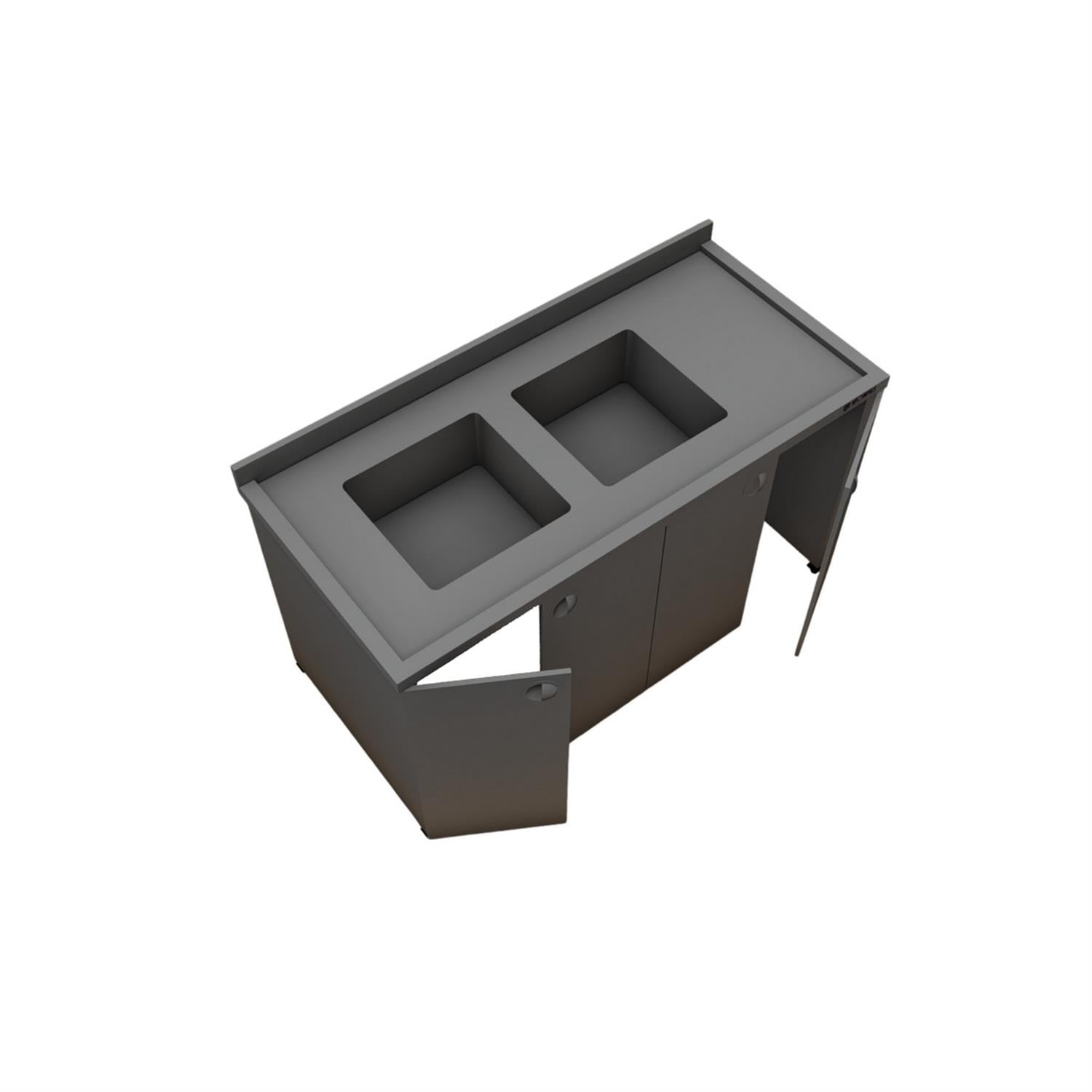 Krompres Çift Evyeli Dolap KÇEVD01